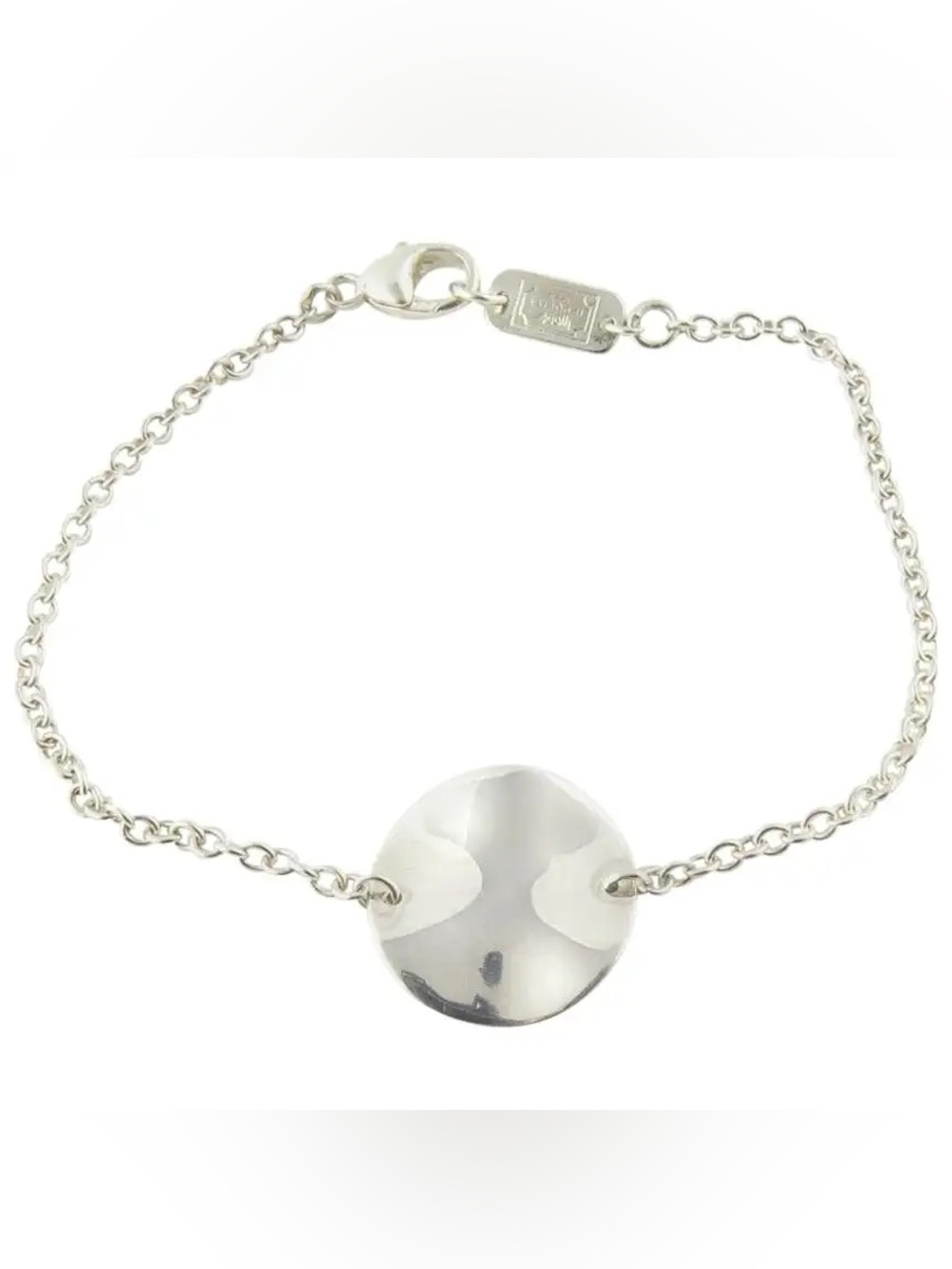 Ippolita Sterling Silver "Wavy Disc"
Chain Station Bracelet